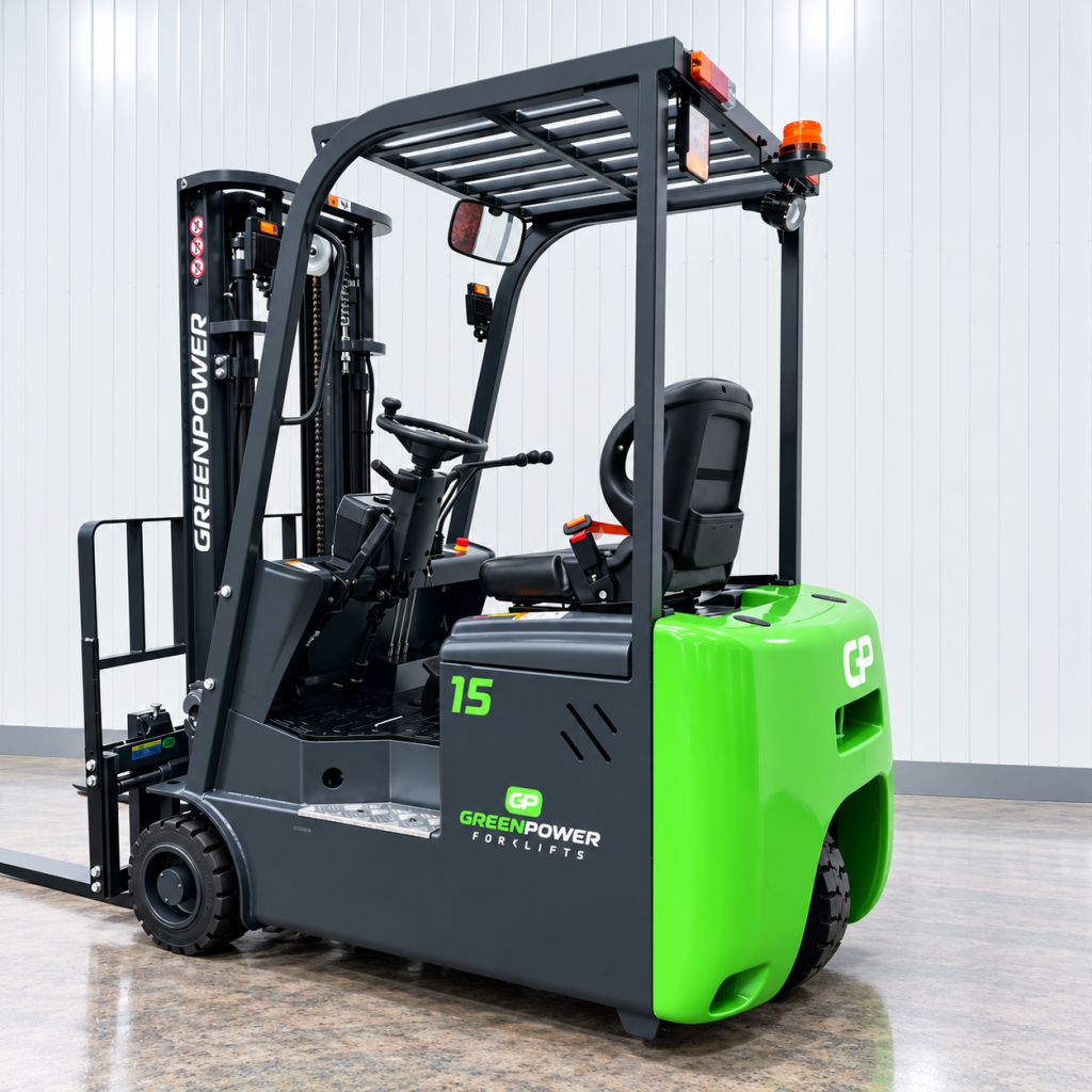 ECO15 | 3 Wheel Electric Forklift | 4500mm LIFT | 1500kgs Capacity | Ultra compact