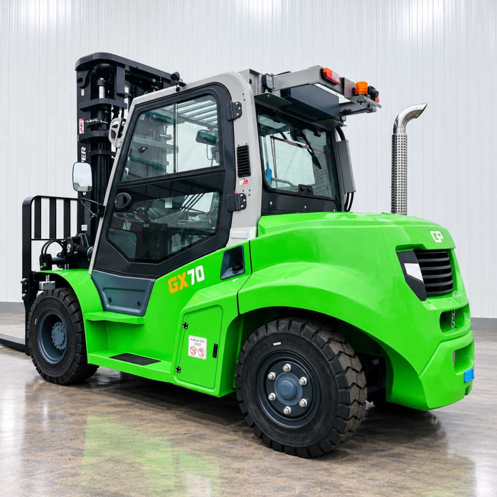 G Power GX70 Diesel Forklift | 5500mm Lift | Fork Positioner | Capacity: 7000kgs | Full Cab.