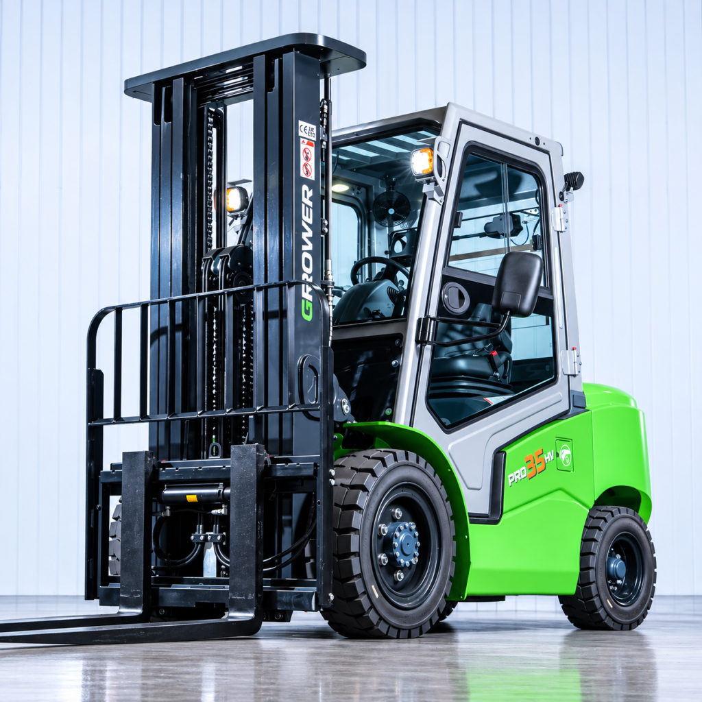 Greenpower Pro35HV High Voltage Lithium Forklift | 4.7m Lift height | Capacity 3500kgs | Full Cab
