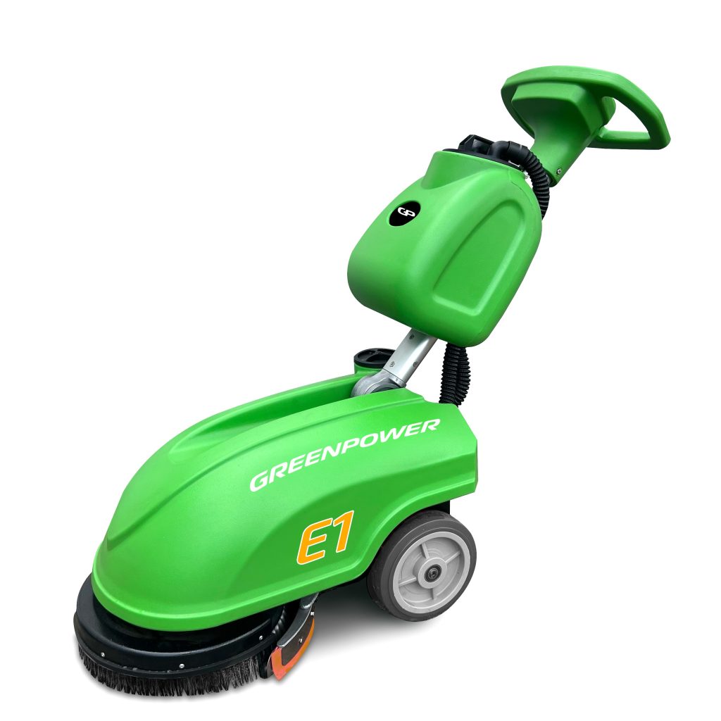 Floor Scrubber / Dryer | Mini Foldable Cleaning Hand Push | Greenpower E1 | | 12L Tank