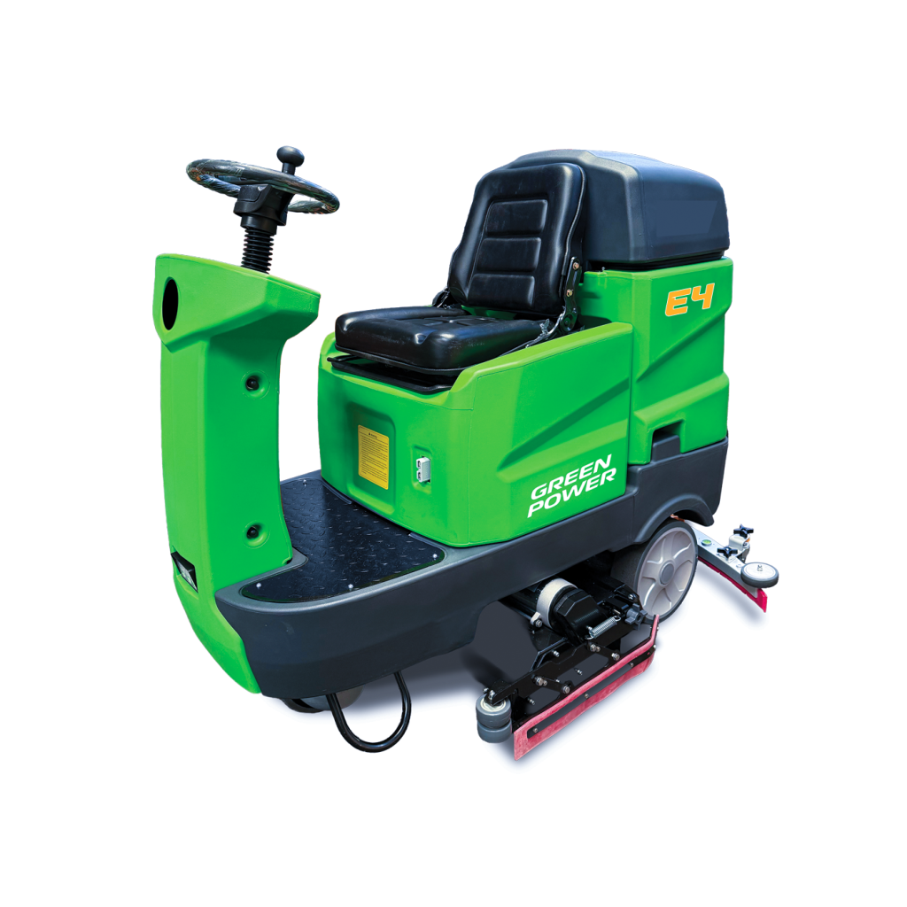 Ride On Floor Scrubber/Sweeper | Greenpower E4 | Commercial Cleaning | 120L Tank